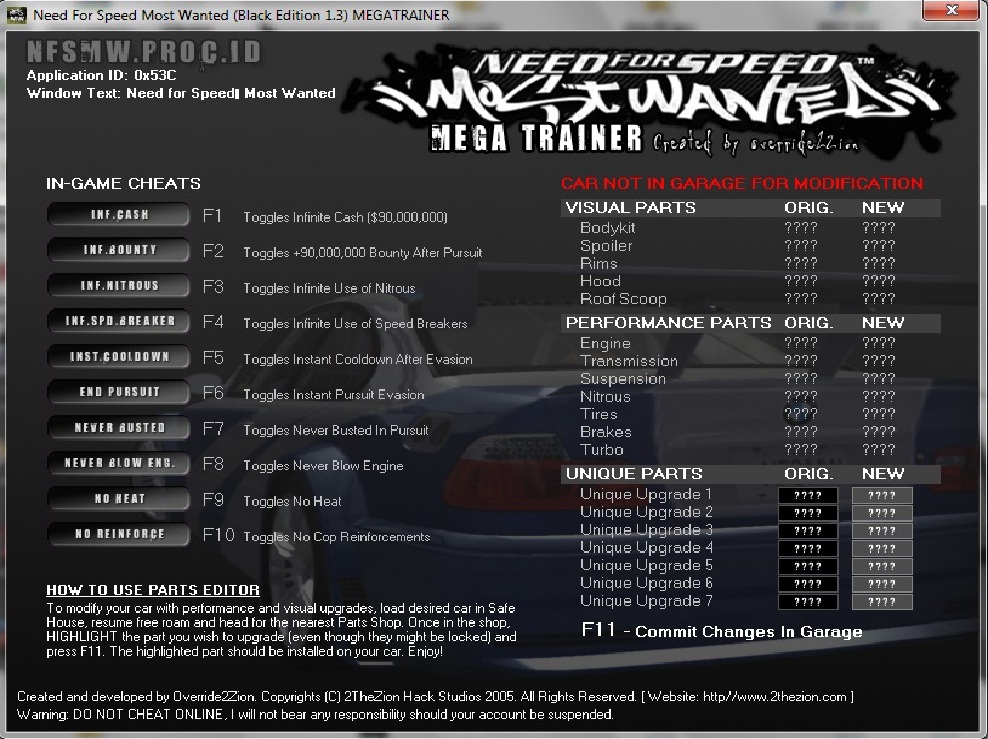 Download trainer nfs most wanted 2012